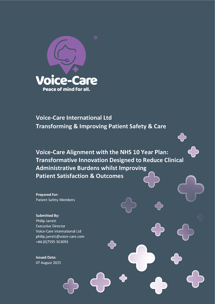 Voice-Care Alignment with the NHS 10 Year Plan